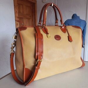 Dooney & Bourke Large Duffle Weekender in Wheat